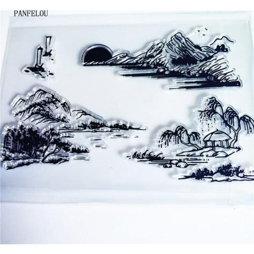 PANFELOU The River valleys Transparent Silicone Rubber Clear Stamps cartoon for Scrapbooking/DIY Easter wedding album