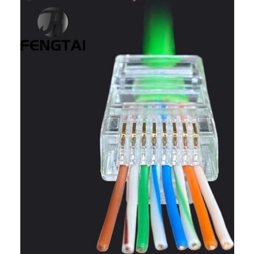 Gold plated RJ45 Net Network Modular Plug Cat5 CAT5e Connector 8P8C utp Unshielded Modular Plug NEW 5/10/20/50/100 PCS