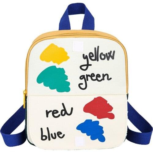 Stitching Flip School Bag Cartoon Kids Backpack Printing Mini Children Backpacks Color Matching Kids Bags Lightweight Design Bag