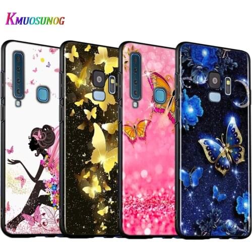 Butterfly Flower Mandala Silicone Cover For Samsung Galaxy A9 A8 A7 A6 A6S A8S Plus A5 A3 Star 2018 2017 2016 Phone Case