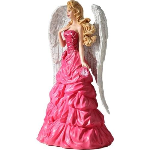 WING ANGEL FIGURINE LOVELY CUPID ART SCULPTURE RESIN ART&CRAFT HOME DECORATION ACCESSORIES R498