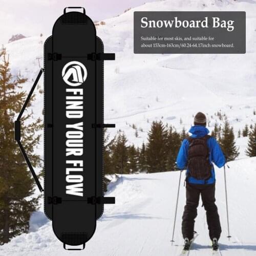 Snowboard Bag Wear-resistant Waterproof Storage Case Package Suitable for most skis for outdoor sking