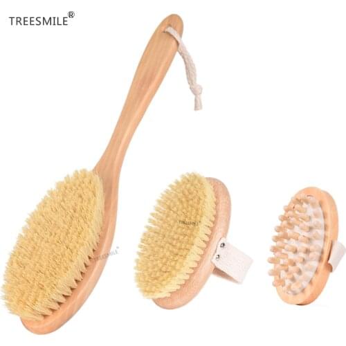 TREESMILE Natural Body Brushes