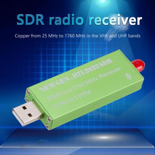 TV Stick RTL SDR Receiver USB Stick 0.5 PPM TCXO RTL2382U Tuner 25MHz to 1760 MHz Software Defined Radio Receiver For Smart Home