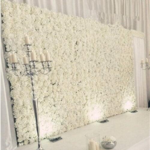 10pcs/lot 60X40CM Romantic Artificial Rose Hydrangea Flower Wall for Wedding Party Stage and Backdrop Decoration Many colors