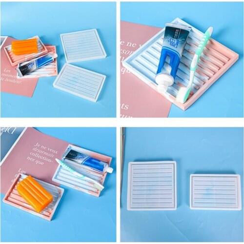 13MC Crystal Epoxy Resin Mold Soap Storage Box Silicone Mould DIY Handmade Crafts Casting Tools