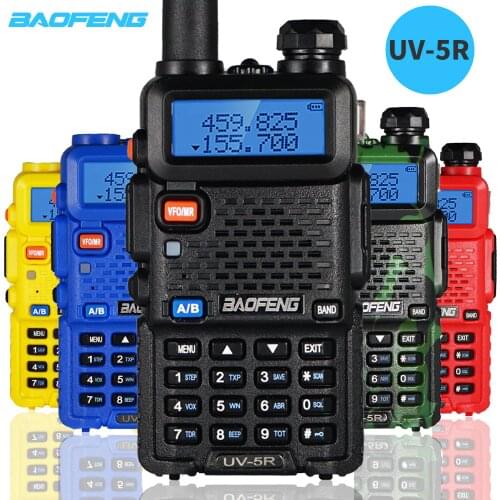 2Pcs Baofeng UV-5R Walkie Talkie 5W Portable CB Radio BF-UV5R Dual Band VHF/UHF Transceiver UV 5R Two Way Hunting Ham Radios