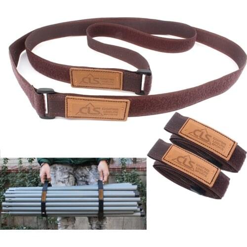 2pcs camping trip outdoor equipment strapping baggage backpack rope adhesive