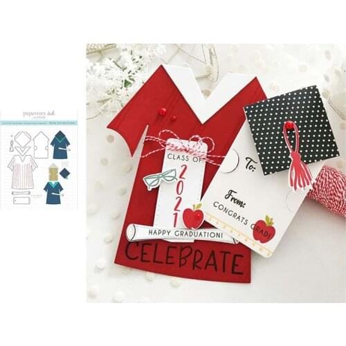 2021 New Arrival Metal Cutting Dies Graduation Clothing for Scrapbooking Craft Die Cut Stencil Card Make Mould Sheet Decoration