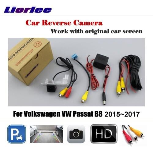 Car Reverse Camera For VW Passat B8 2015-2017 /Not Fit B5 B6 B7 CC Backup Parking CAM Full HD CCD Accessories