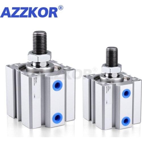 SDA-B Series Pneumatic Thin-tpye Air Cylinder Small Male Thread Pneumatic Tools16mm Bore to 5 10 15 20 25 30 35 40 45 50 55 60mm