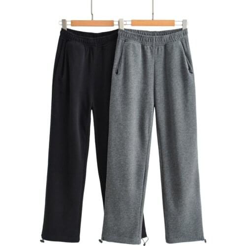 2021 Women Spring Fashion Jogging Pants Vintage High Elastic Waist Casual Sports Female Ankle Trousers Sweatpants Mujer