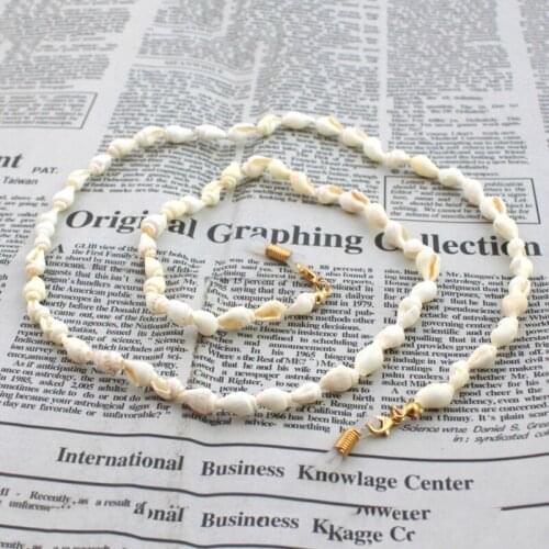 Reading Glasses Chain Shell Sunglasses Holder Neck Strap Rope Ornaments Necklace