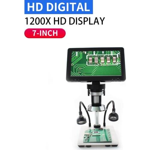 1200x digital microscope industrial magnifier with wire control 12MP HD Electronic Video Microscope Solder Phone Repair