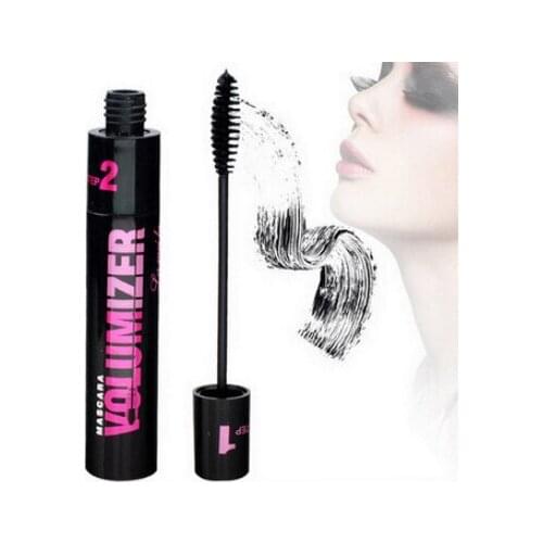Double Use Fashion Black Eyelash Mascara Curling Thick Waterproof Women False Eyelashes Makeup Mascara Slender