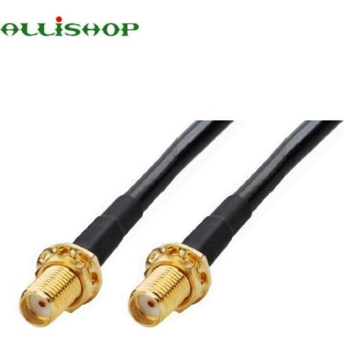 ALLiSHOP 0-3Ghz pigtail SMA female socket jack to SMA female socket jack low loss RG58 cable for Antenna extension quality