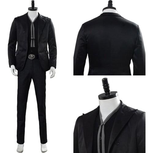 Good Omens Devil Crowley Cosplay Costume Full Suit Uniform For Adult Men Women Halloween Carnival Costume