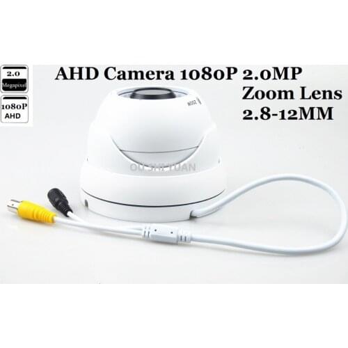 CCTV 1/3" 1080P HD 2.0 MP AHD Dome Camera Sony IMX322+NVP2441H Zoom Lens 2.8-12mm For AHD-H DVR