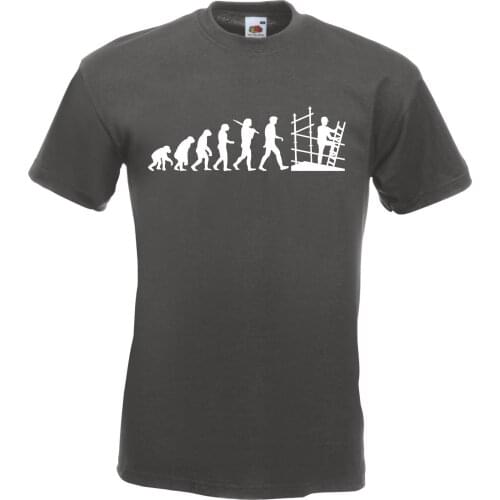 2019 Hot sale Fashion Evolution to Scaffolder Scaffolding Builder T-Shirt Tee shirt