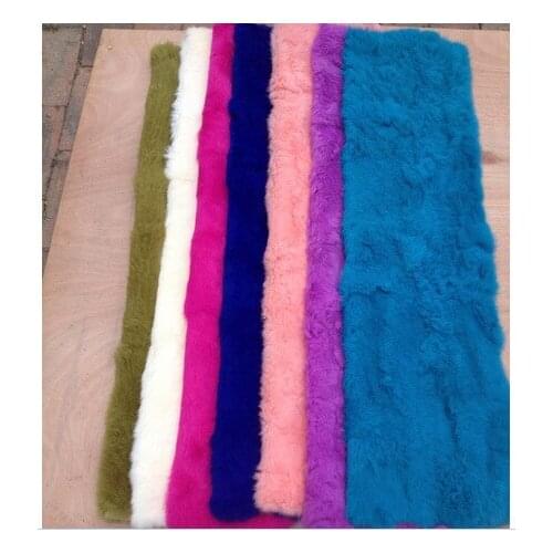 50cm * 100cm Rabbit hair mattress fight skin rabbit blanket genuine clothing raw material rabbit blanket real fur fabric