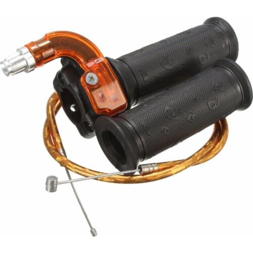 Mayitr 7/8" Motorcycle Throttle Twist Grips Restrictable Twist Throttle Grip Cable Set For 47 49 cc Mini Dirt Bike Quad ATV