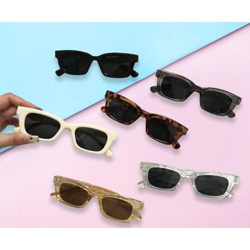 2021 Women Rectangle Vintage Sunglasses New Brand Designer Retro Points Sun Glasses Female Lady Eyeglass Cat Eye Driver Goggles