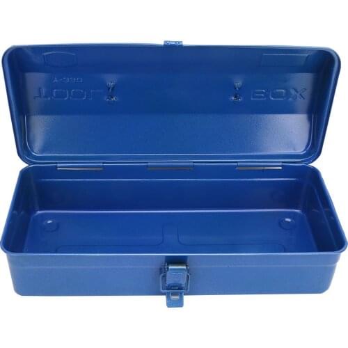 37x16x11cm Portable Toolbox Telescopic Handle Thickened Multifunctional Iron Tool Case Home Repair Tool Storage Box Container