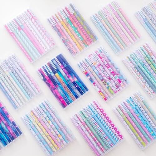 10Pcs Colorful Star Flower Garden Gel Pen Cute Kawaii Cartoon School Office Writing Stationary Pens Ballpoint 0.38mm Supplies