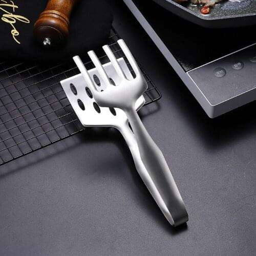 Stainless Steel Grill Tong Heat Resistant Cooking Tongs for Grilling BBQ Frying Flipping Kitchen Indoor Outdoor Use