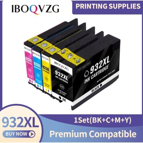 IBOQVZG 932XL 933 for HP932 933XL replacement Ink Cartridge for HP Officejet 6100 6600 6700 7110 7610 7612 Printer