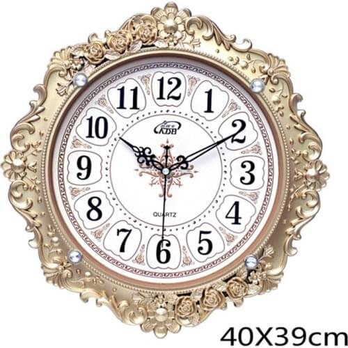 Style wall clock living room creative personality watch clock fashion atmosphere modern home clock mute peacock clock