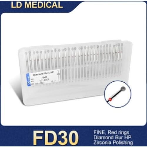 Dental Tools Diamond Bur odontologia HP(Electroplanted) Fine Red набор инструментов FD30 MK60burs