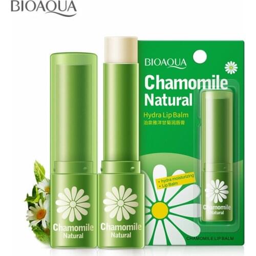 Lips Makeup Super Vitamin Moisturizing Hydrating Lips Organic Natural Chamomile Lip Balm Sticker Dilute Lip Color Brand BIOAOUA
