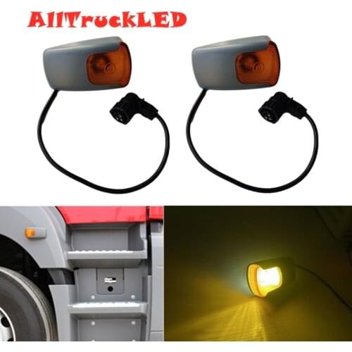 2pcs led turn signal Lights For Mercedes Benz Axor Truck Trailer Axor2 Side Marker Turn Signal lights OEM 9408200221 A9408200221