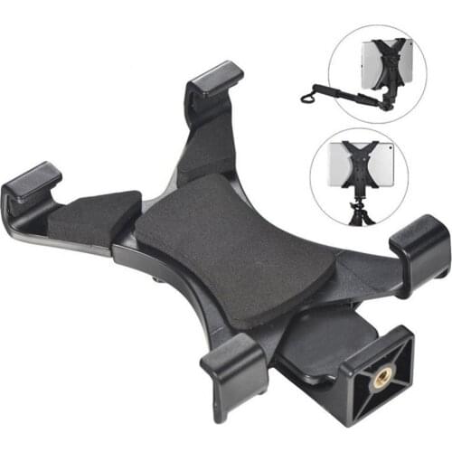 Universal 1/4 Inch Thread Adapter Tripod Mount Phone Tablet Clip Holder for iPad