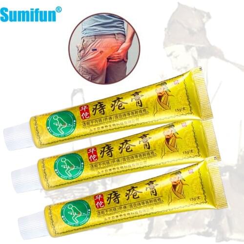 1/2/3Pcs 100% Original Huatuo Hemorrhoids Ointment For Anal Pain Fissure Relieve Treat Mixed Internal External Hemorrhoids Pile