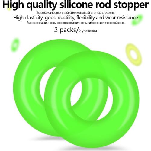 Hot Sale Rod Clip 5 Size Outter Diameter 2.2cm 2.5cm 2.7cm 2.9cm 3.1cm O-Shape Rubber Stopper Fishing Tools Accessories Tackles