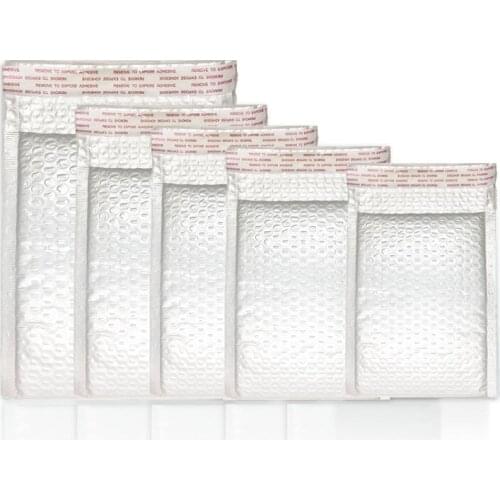 50pcs/lot Different Specifications White Bag Foam Envelope Foam Foil Office Packaging Envelope Moistureproof Vibration Bag