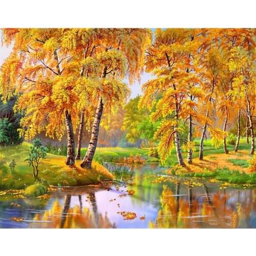 5d Diamond Painting Forest Full Drill Square Diamond Embroidery Scenery Rhinestones Cross Stitch Sale Gift Home Decor