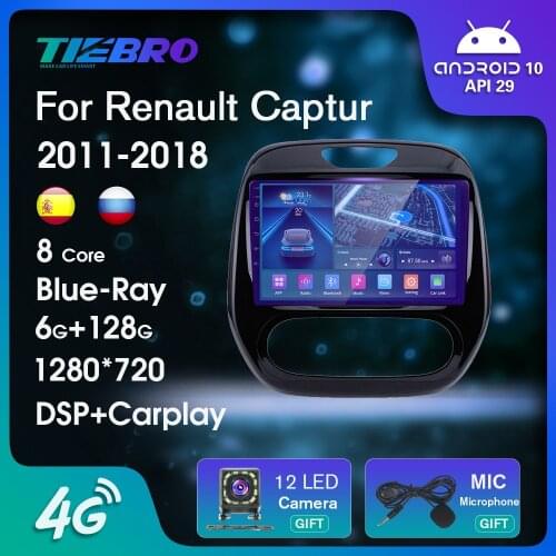 2 DIN Android 10.0 Car Radio For Renault Captur CLIO 2011-2018 GPS Navigation Auto Radio Car Receiver Car Multimedia Player IGO