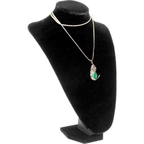 Velvet Necklace Jewelry Pendant Display Bust Stand Mannequin Jewelry Show Organizer Holder Rack