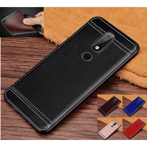 For Nokia 7.1 Case for Nokia 7.1 Plus Cover Leather Soft TPU Case Fundas For Nokia 7.1 TA-1085 TA-1095 TA-1096 TA-1100 Coque