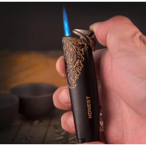 Honest creative personality straight forward windproof cigar outdoor inflatable lighter