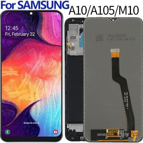 For Samsung Galaxy A10 lcd A105 A105F SM-A105F lcd Digitizer Assembly with frame M10 M105 display replacement Repair parts