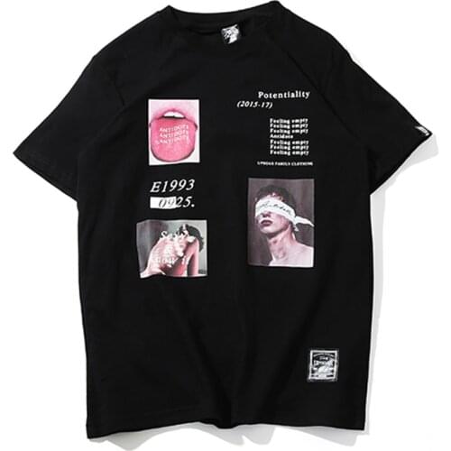 T Shirt Men Funny Picture Print Mens Tee Shirts O-neck T Shirt Cotton Fashion High Street Couple Tees Streetwear