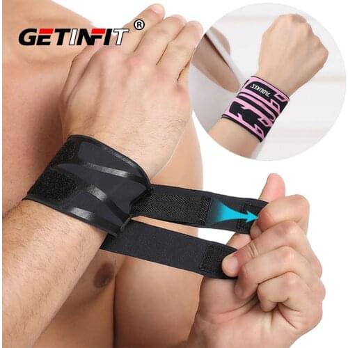 Getinfit 1PCS Thin Gym Wrist Wraps Wristband Bandage for Basketball badminton tennis Equipment Hand wrist Support Carpal Tunnel