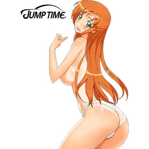 JumpTime 13cm x 6.8cm Hot Girl Anime Code Geass Shirley Fenette Sticker 3D Car Decal Waterproof Hood Protective Film