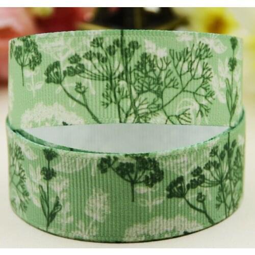 22mm 25mm 38mm 75mm Flower Cartoon pattern printed Grosgrain Ribbon party decoration 10 Yards X-04203