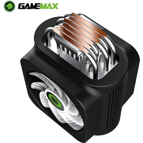 GameMax RGB CPU Cooler 6 Heat Pipes PWM RGB Quiet Intel LGA 2066 2011 1366 115X 775 AMD AM4 AM3 AM2 FM2 FM1 CPU Cooling Fan