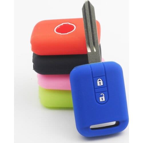 Kutery 50pcs Remote Car Key Case Silicone Protect Shell For Nissan Pathfinder Qashqai Micra Navara Almera Note 350Z Pathfinder